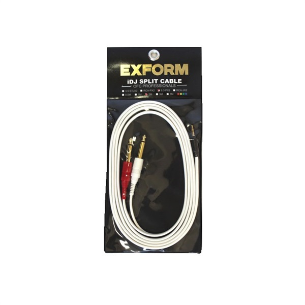 EXFORM iDJ SPLIT CABLE SERIES 6.3-PX2-2M ｜イケベ楽器店