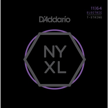 NYXL Series 7-String Electric Guitar Strings [NYXL1164 Medium， 11-64]