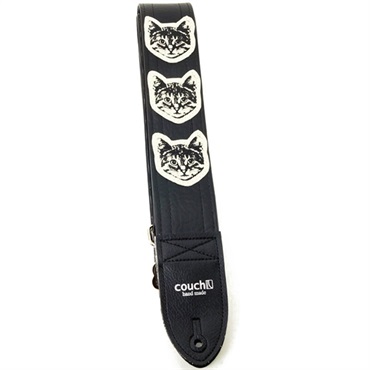 ニャン・ ニャン・ ニャン・クロ [Cat Guitar Strap Black/White Cats]