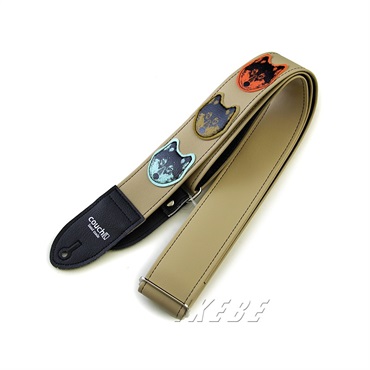 Couch Guitar Strap 狼・狼・狼・マルチ [Wolf Guitar Strap Multi Colored]