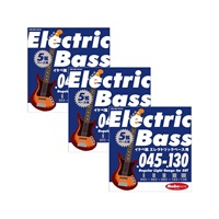 Electric Bass Strings イケベ弦 5弦エレキベース用 045-130 ×3セット 【お買い得セット販売】