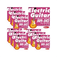 Electric Guitar Strings イケベ弦 エレキギター用 009-042 [Super Light Gauge/IKB-EGS-0942] ×10セット