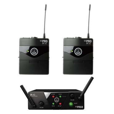 AKG WMS40 PRO MINI2 INSTRUMENTAL SET DUAL (2チャンネル・モデル)(アーカーゲー)