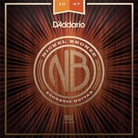 Nickel Bronze Wound Acoustic Guitar Strings [NB1047/Extra Light， 10-47]