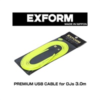 PREMIUM USB CABLE for DJs 3.0m 【DJUSB-3M-YLW】