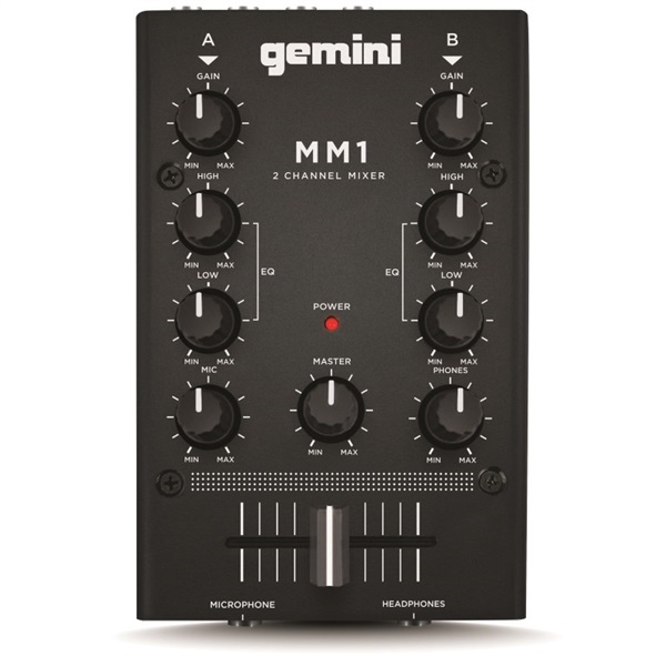 gemini mm1 DJミキサー Pro DJ Audio Equipment 2 Channel Studio Mixers