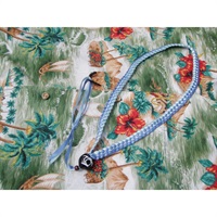 Hawaiian Ribbon Lei Ukulele Strap [DHRUS-6LBSB][6mm：ブルー]