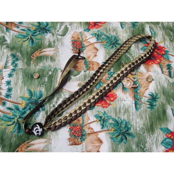 Daiking Corporation Hawaiian Ribbon Lei Ukulele Strap [DHRUS-9DOGO][9mm：ゴールド]