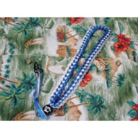 Hawaiian Ribbon Lei Ukulele Strap [DHRUS-9WTBL][9mm：ホワイト]
