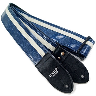 Couch Guitar Strap RacerX Blue Sparkle White