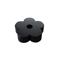 Plastic 45RPM Doughboy Adapters Black (1袋2個入り) (ドーナツ盤 EPアダプター)