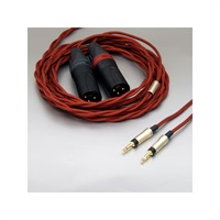 hpct_03_blwx2_300【3pin xlr プラグ(l/r) - 2.5 モノプラグ(l/r) 3m】【両だしヘッドホン用リケーブル】