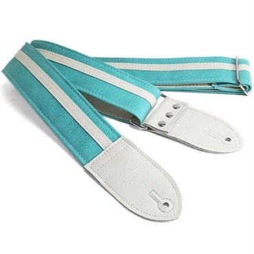 Couch Guitar Strap Racer X Vintage Aqua-White