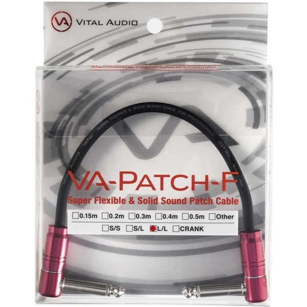 VitalAudio VA-Patch-F -Super Flexible & Solid Sound Patch Cable- [0.15m L/L]