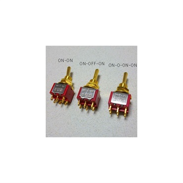 Montreux Selected Parts / Mini Switch 6P ON-ON Gold[1424]