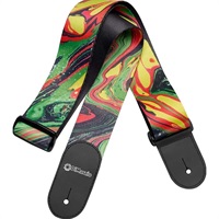 Steve Vai Standard Straps (DD3141 / Universe Print with Leather Ends Green Universe)