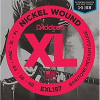 XL Nickel Electric Guitar Strings EXL157 (Baritone Medium/14-68) [バリトンスケール用]