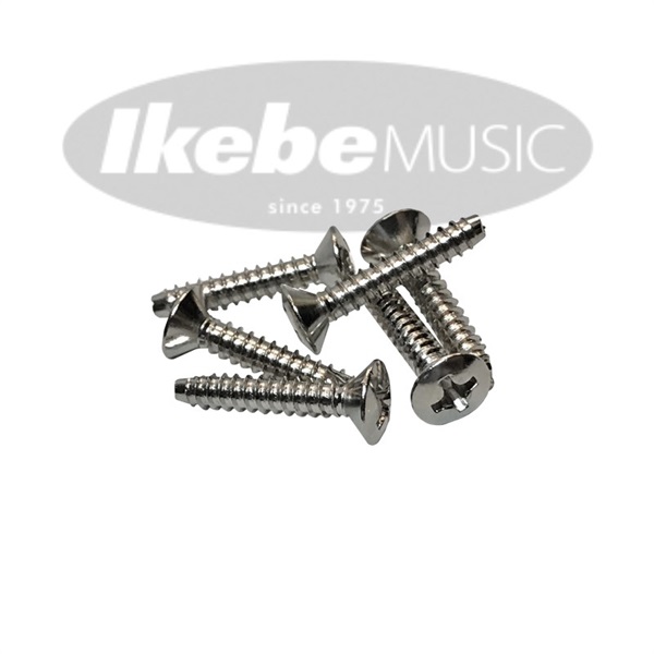 Fender Japan Stratocaster用ピックガードマウントビス Nickel [3×12mm/11本セット]