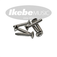 Stratocaster用ピックガードマウントビス Nickel [3×12mm/11本セット]