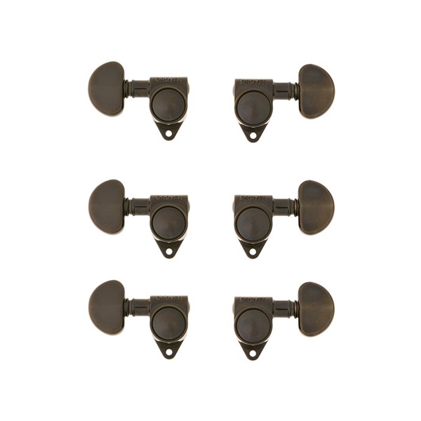 Gibson 【創業50周年大決算SALE】 PMMH-030 MACHINE HEADS BLACK GROVER (HALFMOON)