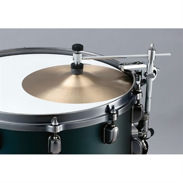 TAMA MC8 [フープグリップ クランプ] & HCA20 [エフェクト用アクセサリー・マウントアーム]【タムにスプラッシュシンバルをセットアップ！】
