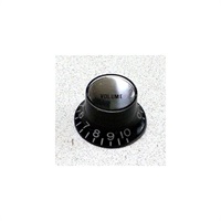 Selected Parts / Metric Reflector Knob Volume BK (Silver Top) [8853]