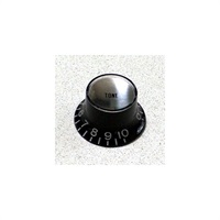 Selected Parts / Metric Reflector Knob Tone BK (Silver Top) [8854]