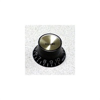 Selected Parts / Metric Reflector Knob Volume BK (Gold Top) [8855]