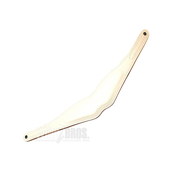 BIRD STRAP バードストラップ用 革パッド スリム・ロング ホワイト [BPAD-N-WHT]