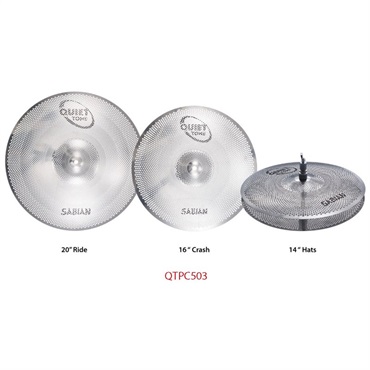 SABIAN SAB-QTPC503 [QUIETTONE Cymbal Practice Kit (14 Hats / 16
