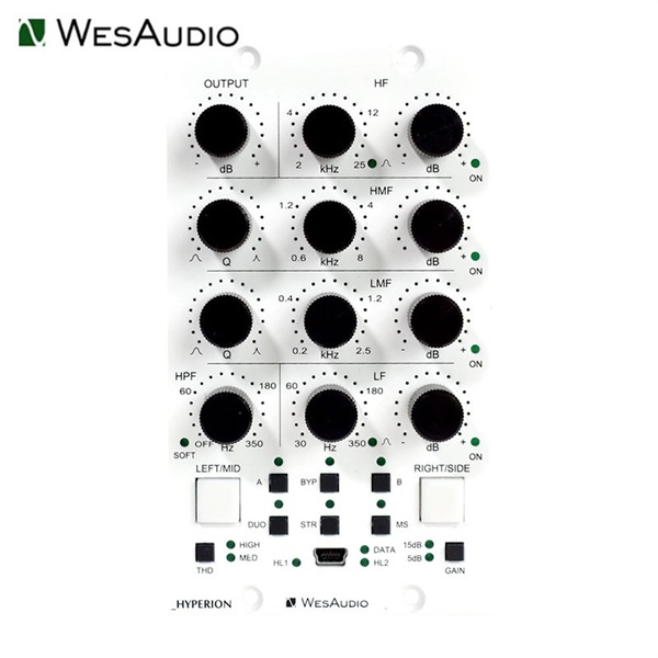 WesAudio _HYPERION(Parametric EQ w/Digital Recall )(API500シリーズ)【国内正規品】(お取り寄せ商品・納期別途ご案内)