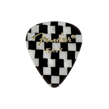 Fender USA 351 SHAPE GRAPHIC PICKS Checkerboard ×10枚セット (Heavy)