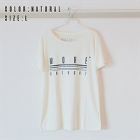 HINATCH Bassist 25th Anniversary Collaboration T-Shirt 「MORE゜」(Natural/S)