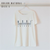 HINATCH Bassist 25th Anniversary Collaboration T-Shirt 「MORE゜」(Natural/L)