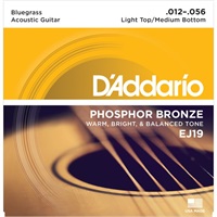 Phosphor Bronze Bluegrass Acoustic Guitar Strings EJ19 Light Top/Medium Bottom