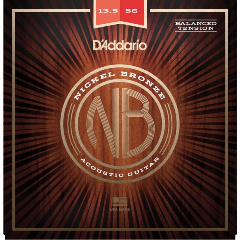 D’Addario 【値下げ！！】【夏のボーナスセール】Nickel Bronze Wound Acoustic Guitar Strings [NB13556BT/Medium， 13.5-56]