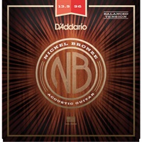 Nickel Bronze Wound Acoustic Guitar Strings [NB13556BT/Medium， 13.5-56]