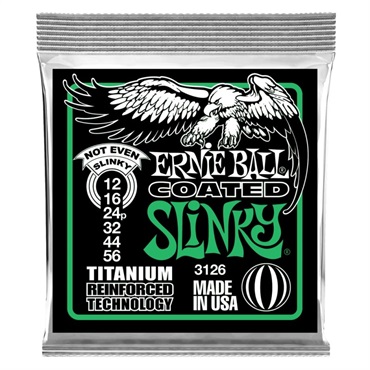 ERNIE BALL 【史上最大決算セール】 Not Even Slinky Titanium RPS Coated  Electric Guitar Strings #3126