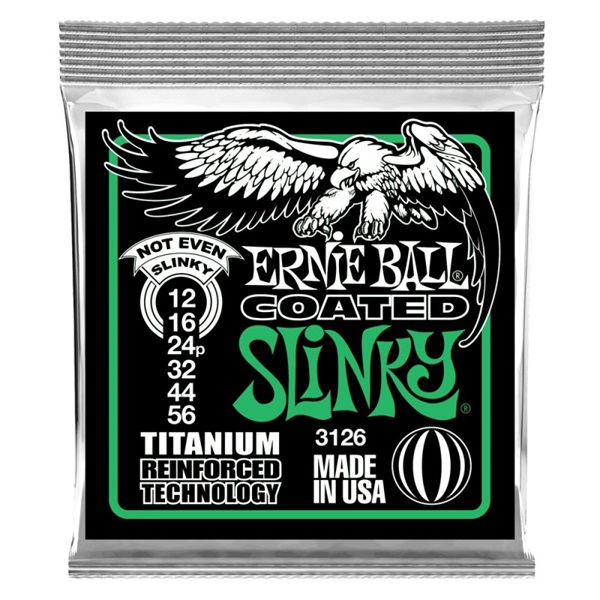 ERNIE BALL 【史上最大決算セール】 Not Even Slinky Titanium RPS Coated  Electric Guitar Strings #3126
