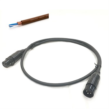 MOGAMI 2534 XLR 茶/5.0m【assy by oyaide・XLR(F)-XLR(M)】【受注生産品 納期1ヵ月程】