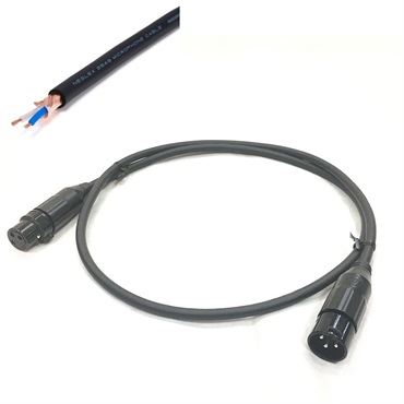 MOGAMI 2534 XLR 黒/1.5m【assy by oyaide・XLR(F)-XLR(M)】【受注生産