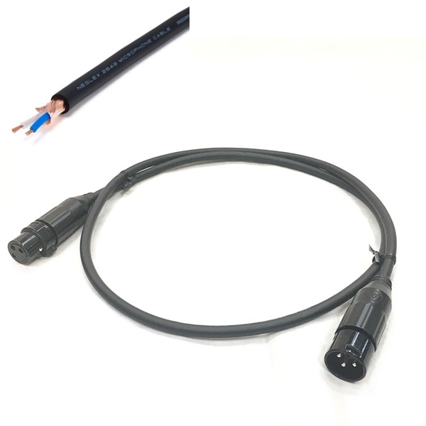 MOGAMI 2549 XLR 黒/5.0m【assy by oyaide・XLR(F)-XLR(M)】【お取り寄せ商品・受注生産の為、納期別途ご案内】
