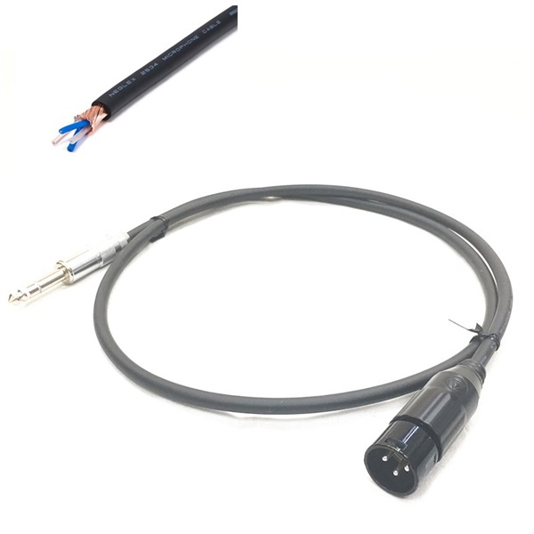 MOGAMI 2534 TXM 黒/1.5m【assy by oyaide・TRS-XLR(M)】【お取り寄せ商品・受注生産の為、納期別途ご案内】