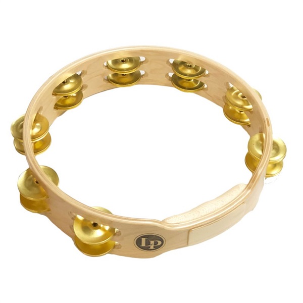 LP LP382-B [10 Wood Tambourine Double Row with Brass Jingles]※お取り寄せ品