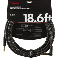 【創業50周年大決算SALE】 Deluxe Series Instrument Cable Straight/Angle 18.6' (Black Tweed) (#0990820079)
