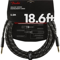 【創業50周年大決算SALE】 Deluxe Series Instrument Cable Straight/Straight 18.6' (Black Tweed) (#0990820080)