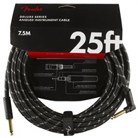 Deluxe Series Instrument Cable Straight/Angle25' (Black Tweed)