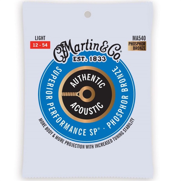 MARTIN Authentic Acoustic SP 92/8 Phosphor Bronze MA540 [Light/12-54]