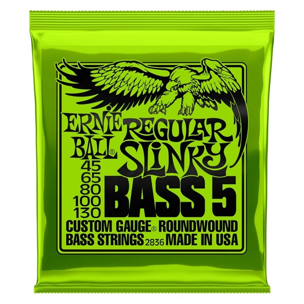 ERNIE BALL Custom Gauge Round Wound Bass 5-Strings/ 2836 REGULAR SLiNKY【半期決算大セール】