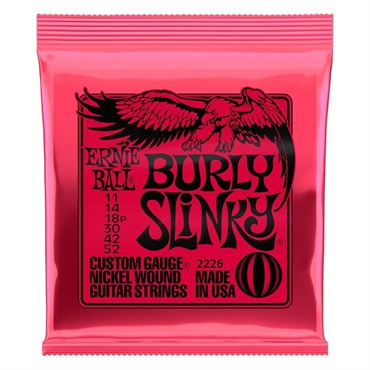 ERNIE BALL Burly Slinky Nickel Wound Electric Guitar Strings 11-52 #2226
